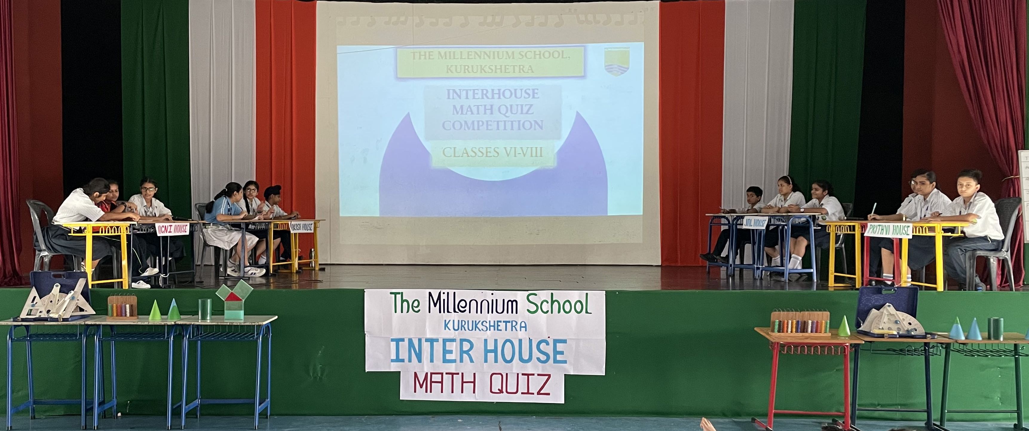 The Millennium School, Kurukshetra Organizes  Inter-house Maths Quiz