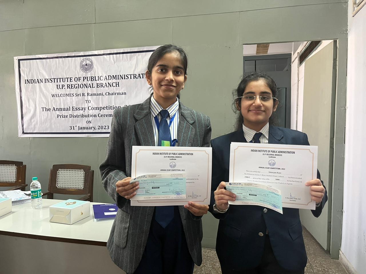 Two of our girls namely Simargun Kaur and Aadya Shankar bagged 1st and 2nd prize each