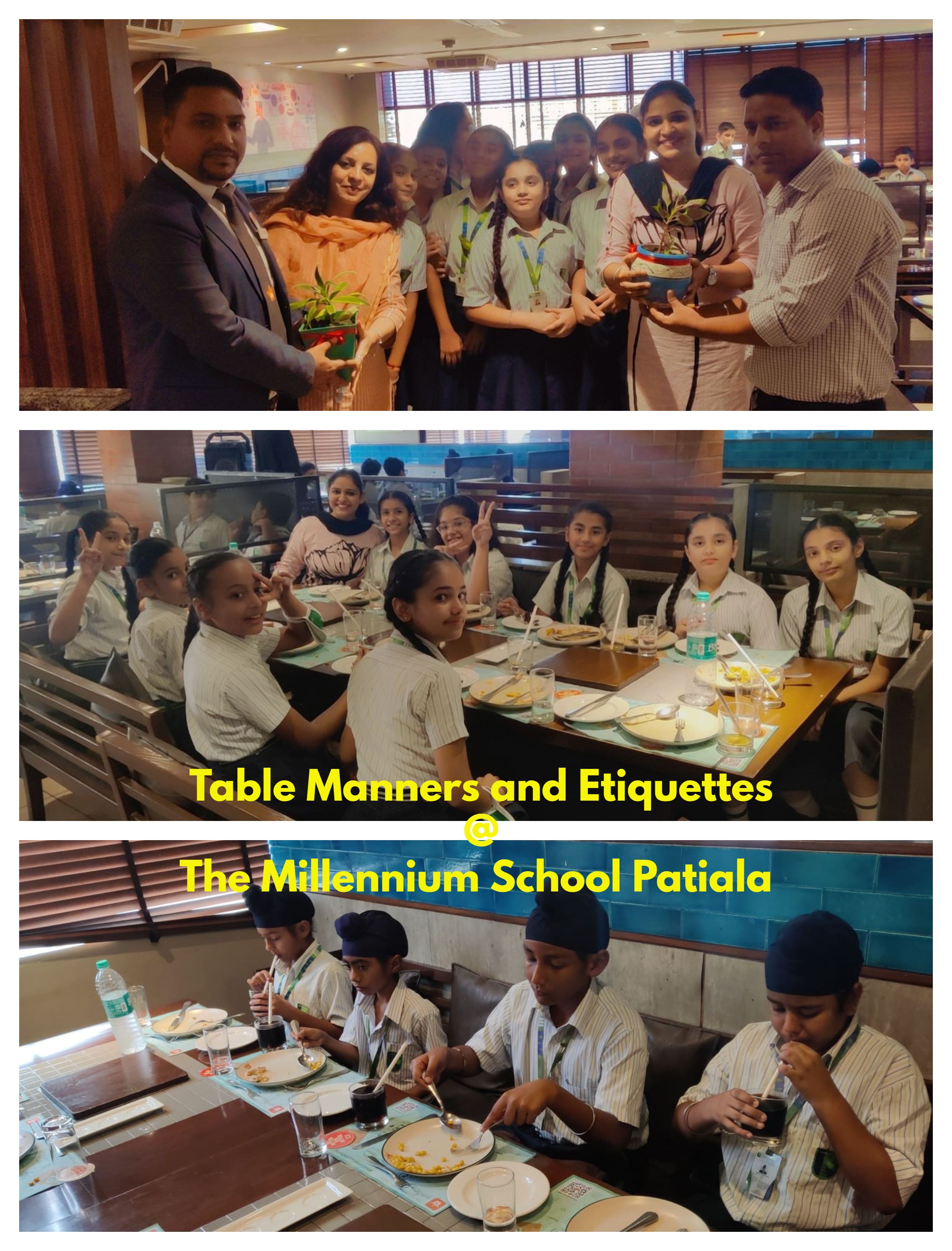 Table Manners and Etiquettes @The Millennium School Patiala 